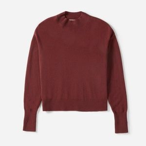 Everlane Cashmere Mockneck Crop Sweater